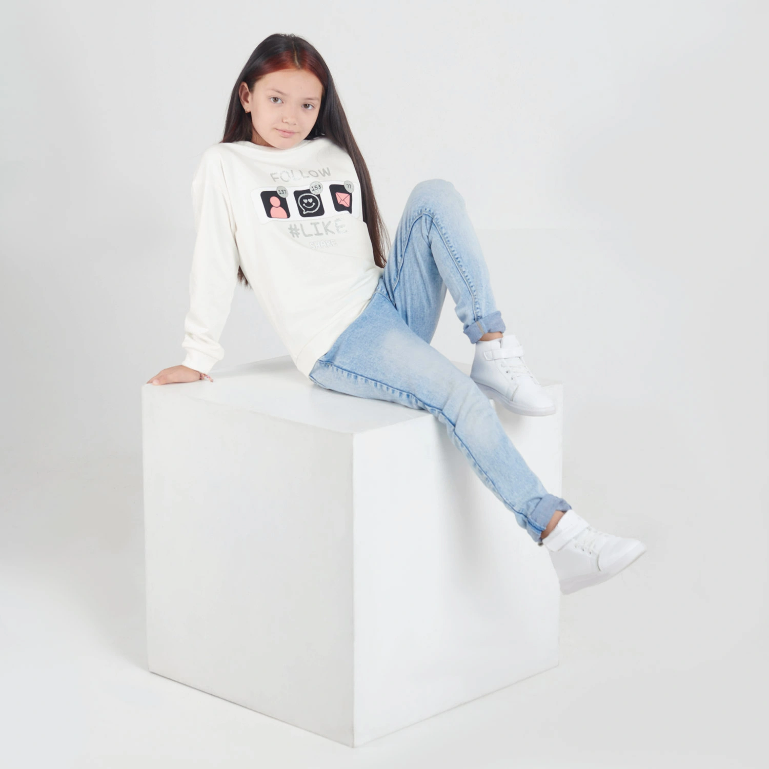 Памучен суитшърт 62894 - Featured